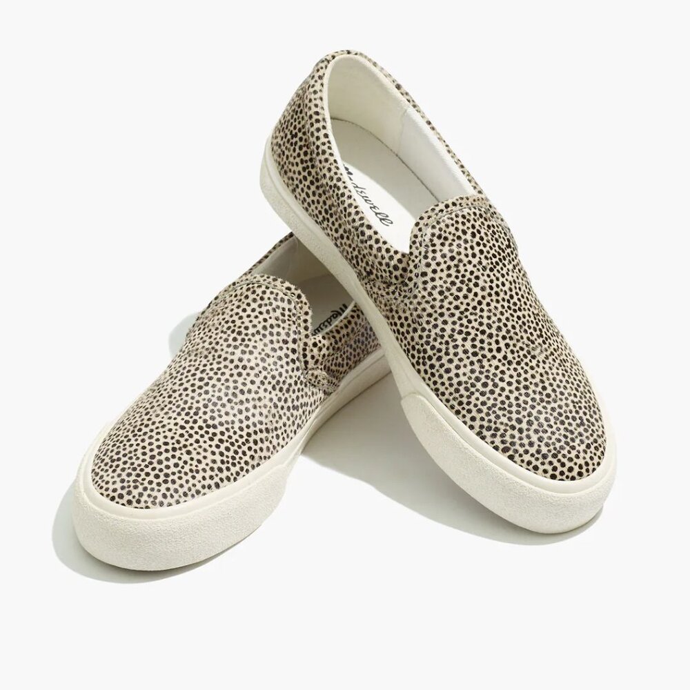 Sidewalk Slip-On Sneakers in Spotted Calf Hair